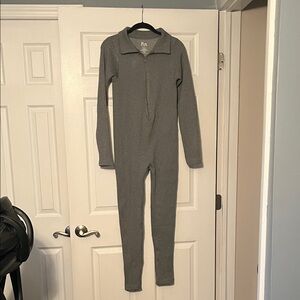 Gray cotton stretchy bodysuit